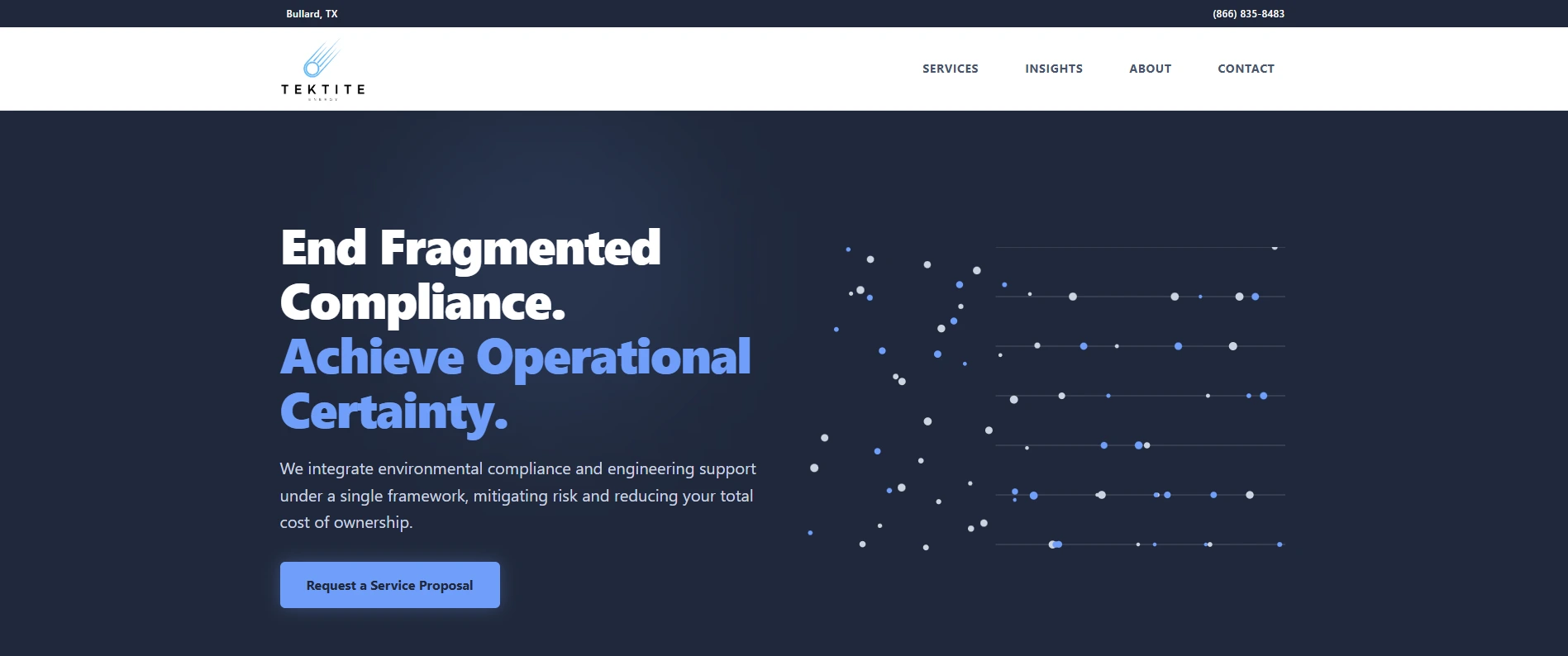 Tektite Energy website screenshot